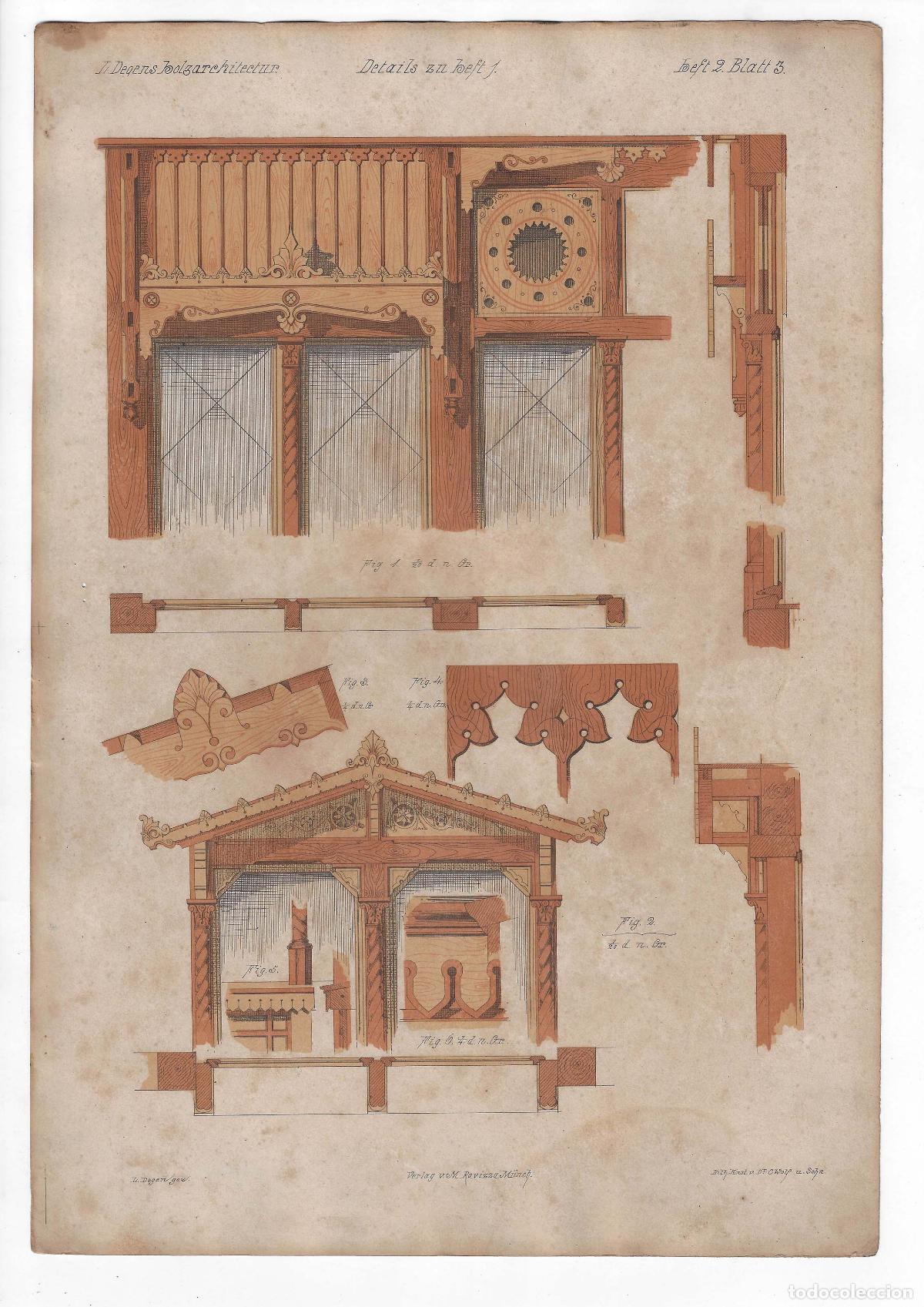 Gebrauchte B&uuml;cher: CONSTRUCTIONS ON BOIS Heft II L&Aacute;M 3. Maison de campagne construite sur une hauteur (Louis Degen). LI
