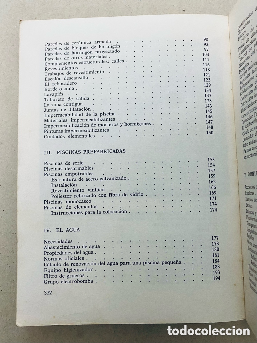 Libros de segunda mano: Piscinas. Proyectos, construccion. - Foto 3