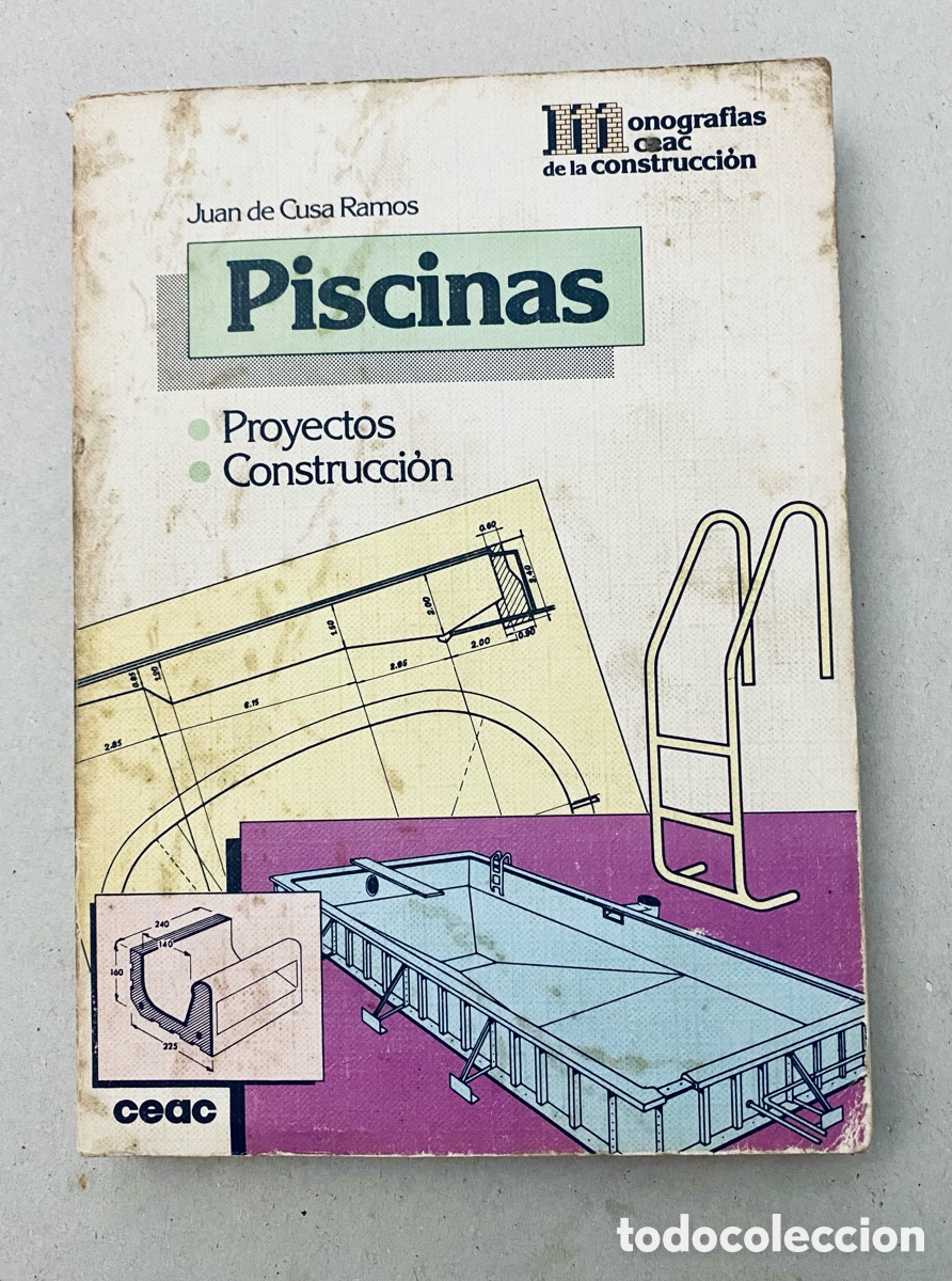 Libros de segunda mano: Piscinas. Proyectos, construccion. - Foto 1