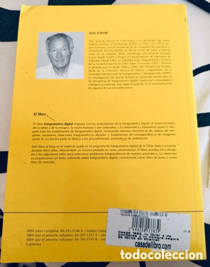 Libros de segunda mano: Fotogrametr&iacute;a digital. Geom&aacute;tica. Toni Schenk. - Foto 2