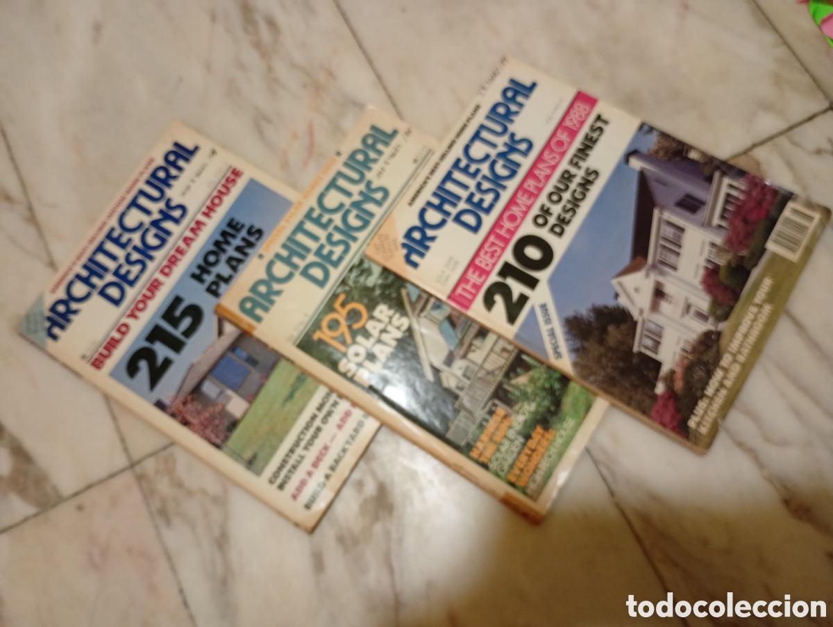 Libros de segunda mano: Architectural Disegn 3 revistas antiguas de los a&ntilde;os 80. Hom Plan
