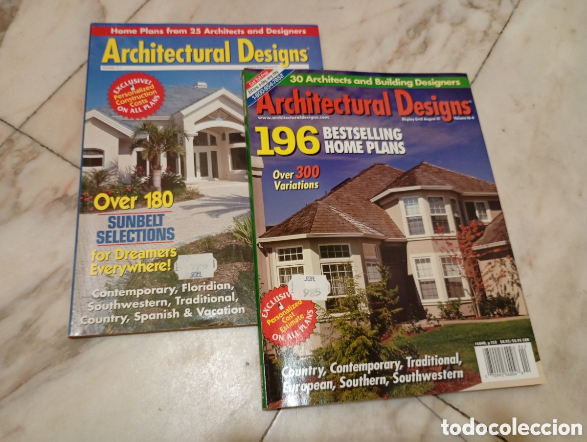 Libros de segunda mano: Architectural Disegn 2 revistas ventage homs plans