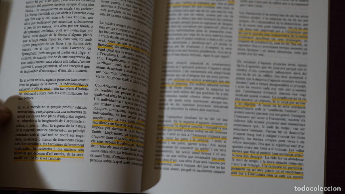 Libros de segunda mano: Frank Lloyd Wright - Primers escrits - UPC 1994 - Foto 3