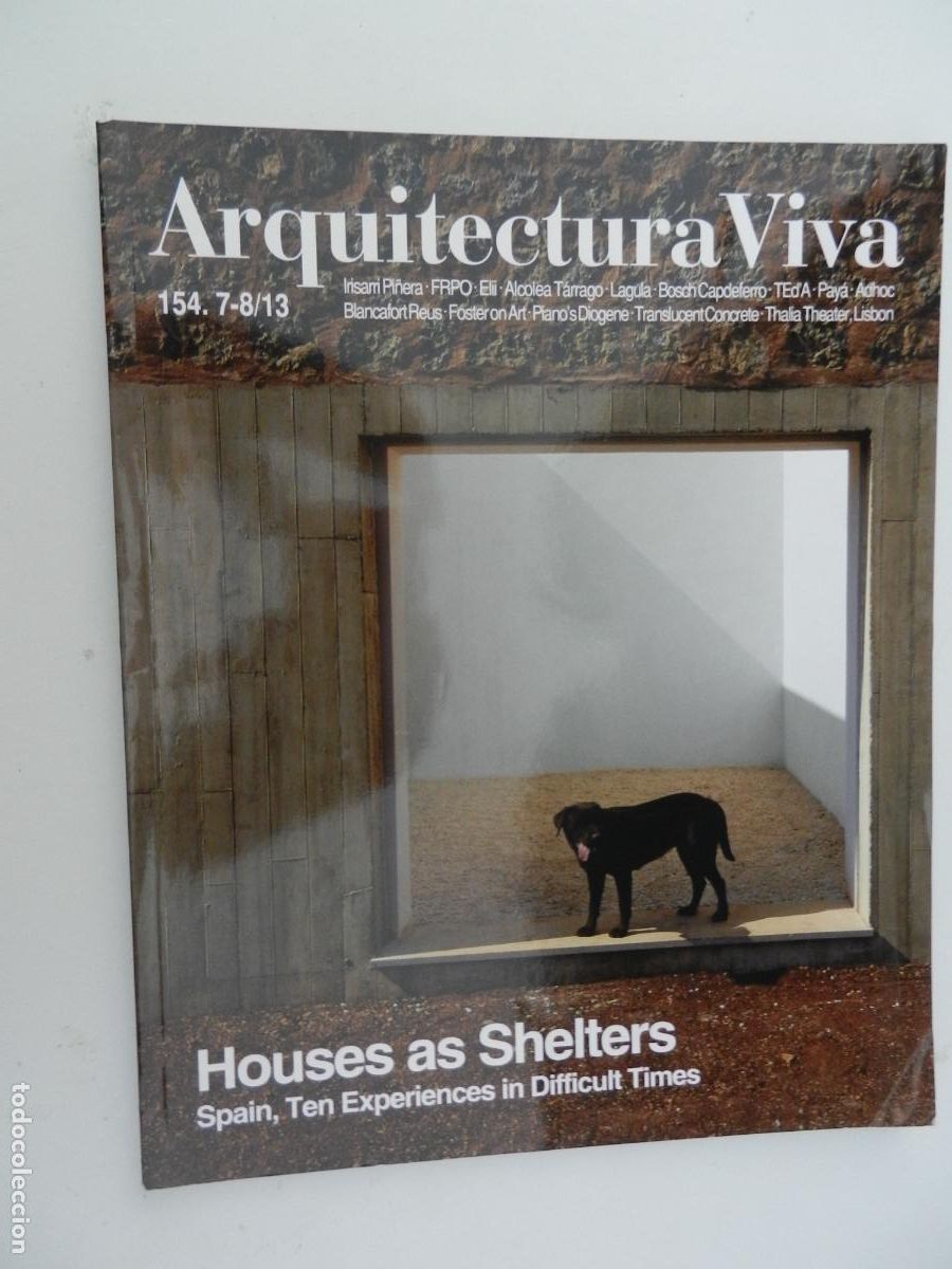 Libros de segunda mano: ARQUITECTURA VIVA - 154- 7-8-13 - HOUSE AS SHELTERS - INGLES Y CASTELLANO -