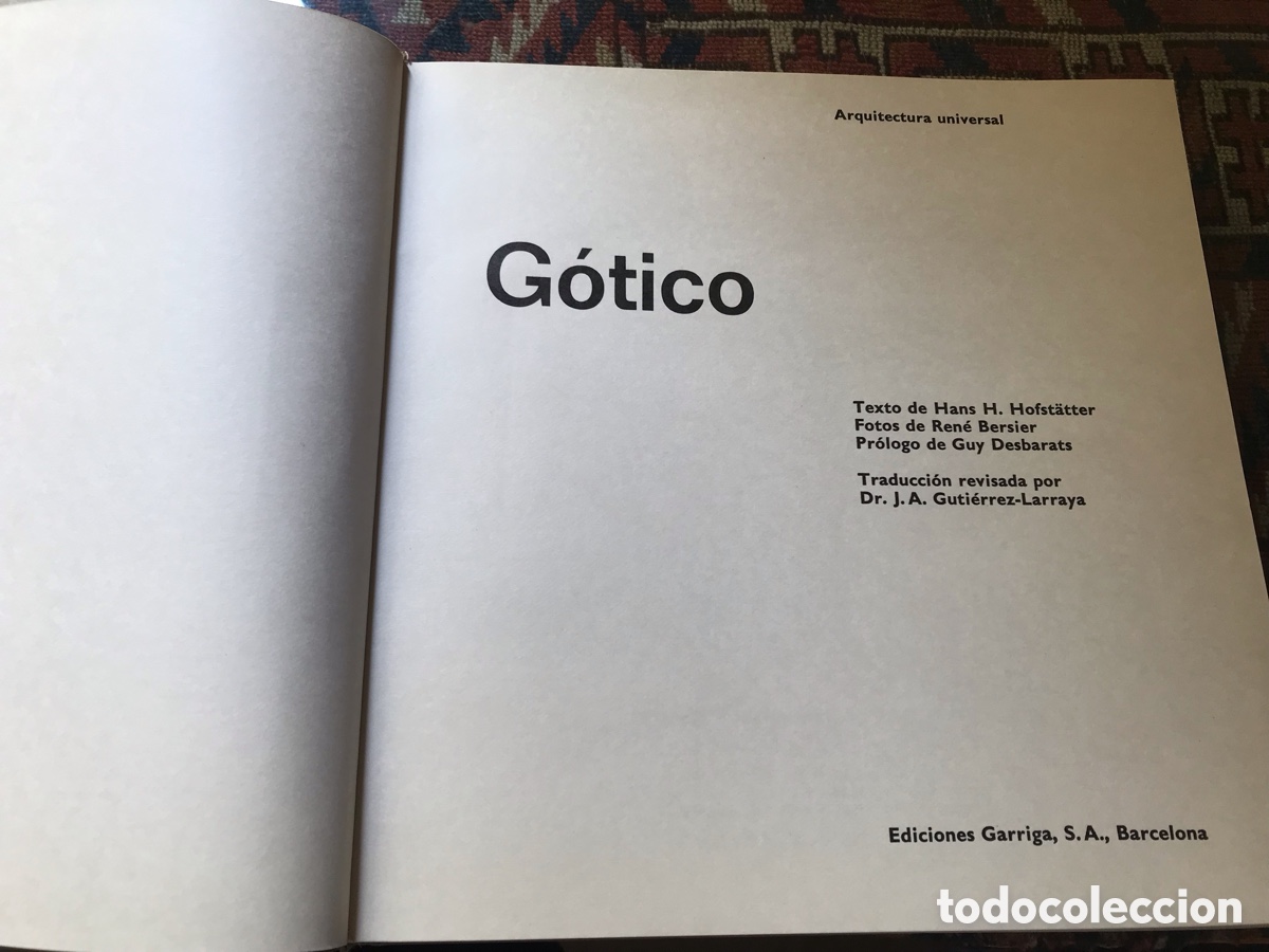 Libros de segunda mano: G&oacute;tico. Arquitectura universal. Ediciones Garriga - Foto 3