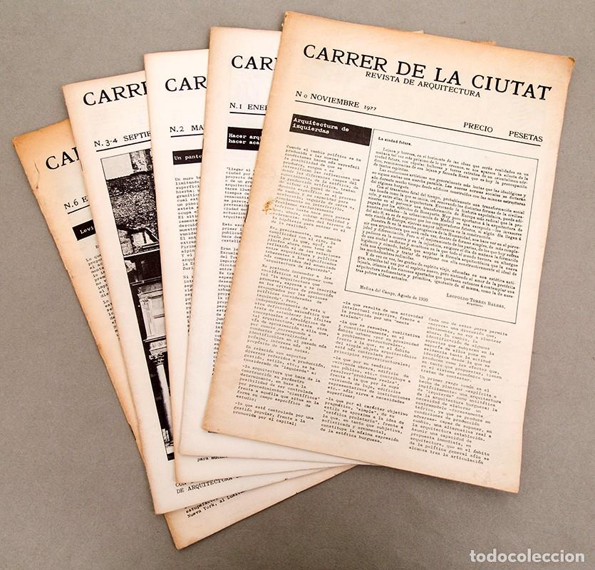 Libros de segunda mano: CARRER DE LA CIUTAT - 1977-79 - 5 REVISTAS