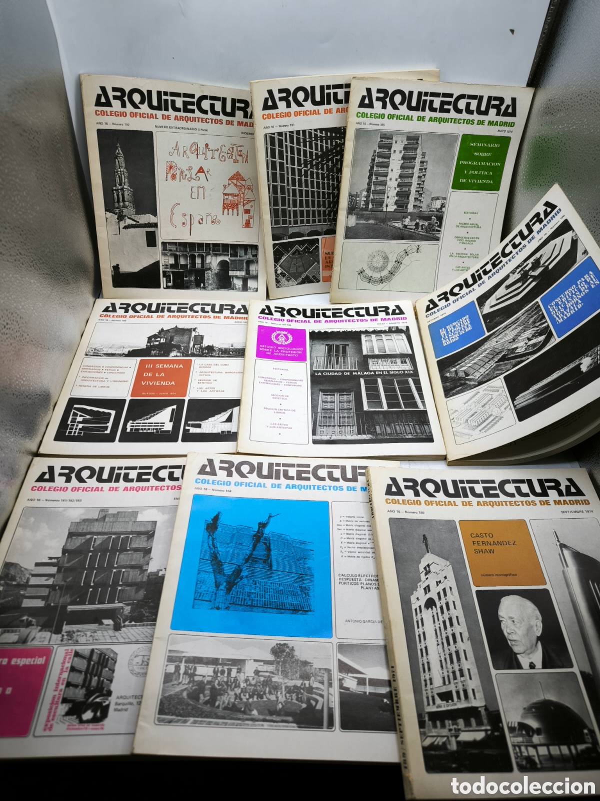 Second hand books: Revista Arquitectura 1974 a&ntilde;o completo
