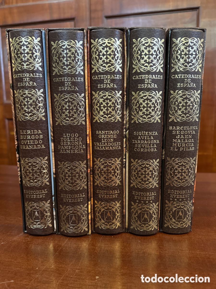 Libros de segunda mano: CATEDRALES DE ESPA&Ntilde;A. 5 VOLUMENES. EDITORIAL EVEREST. COMPLETA