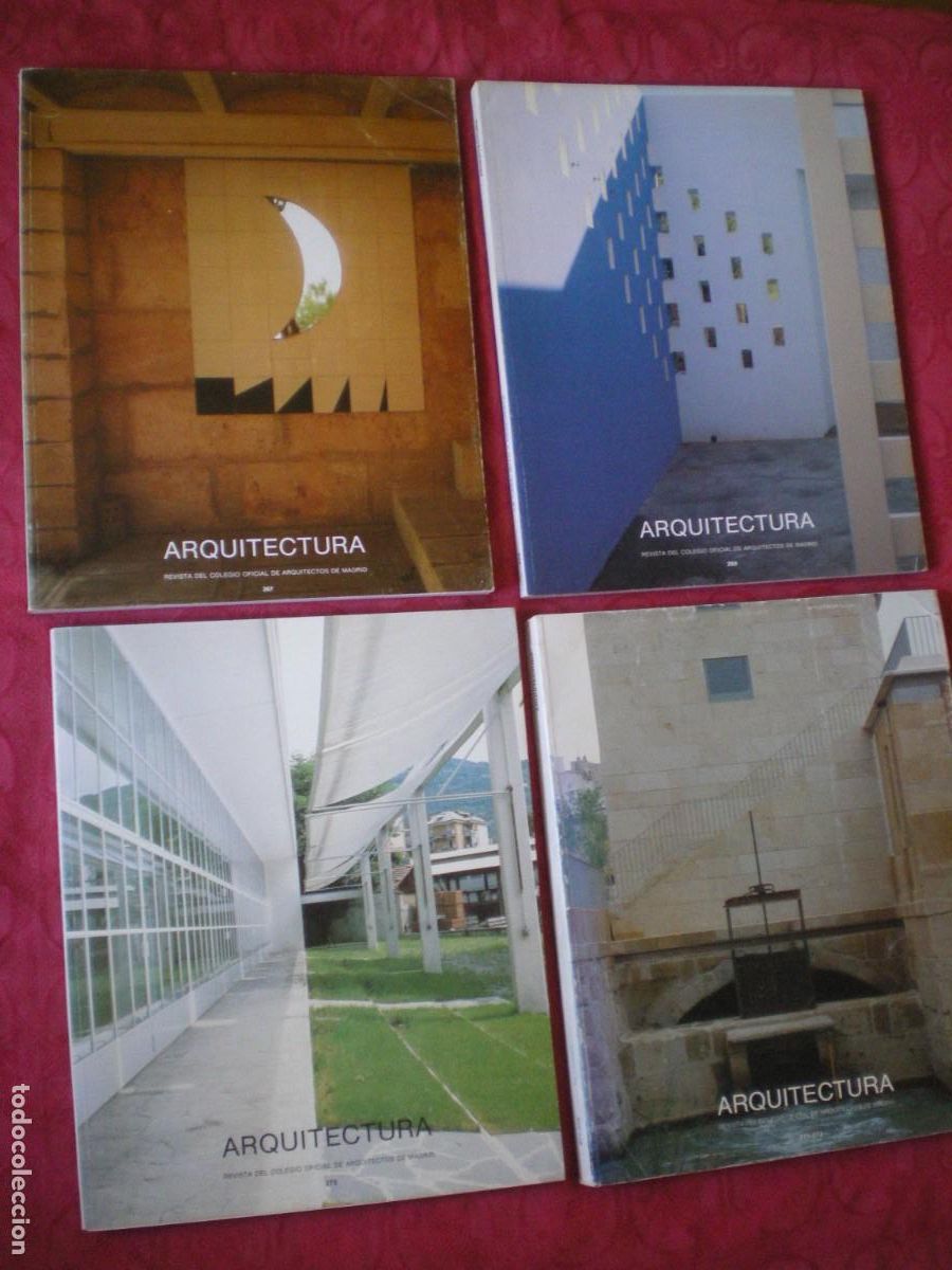 Libros de segunda mano: ARQUITECTURA. LOTE DE 4 TOMOS. REVISTA DEL COLEGIO OFICIAL DE ARQUITECTOS DE MADRID.