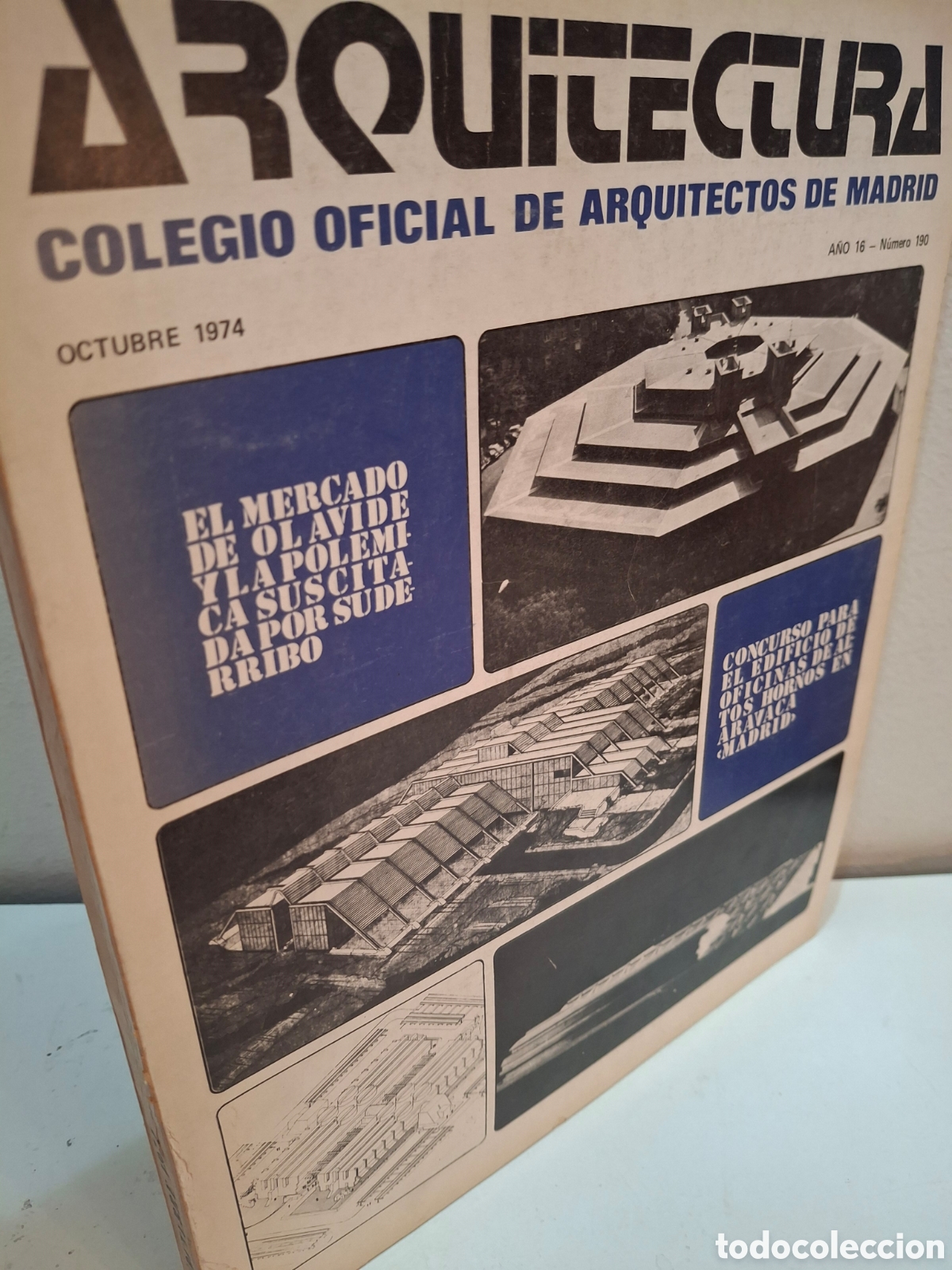 Libros de segunda mano: REVISTA ARQUITECTURA COAM N&ordm; 190, 1974
