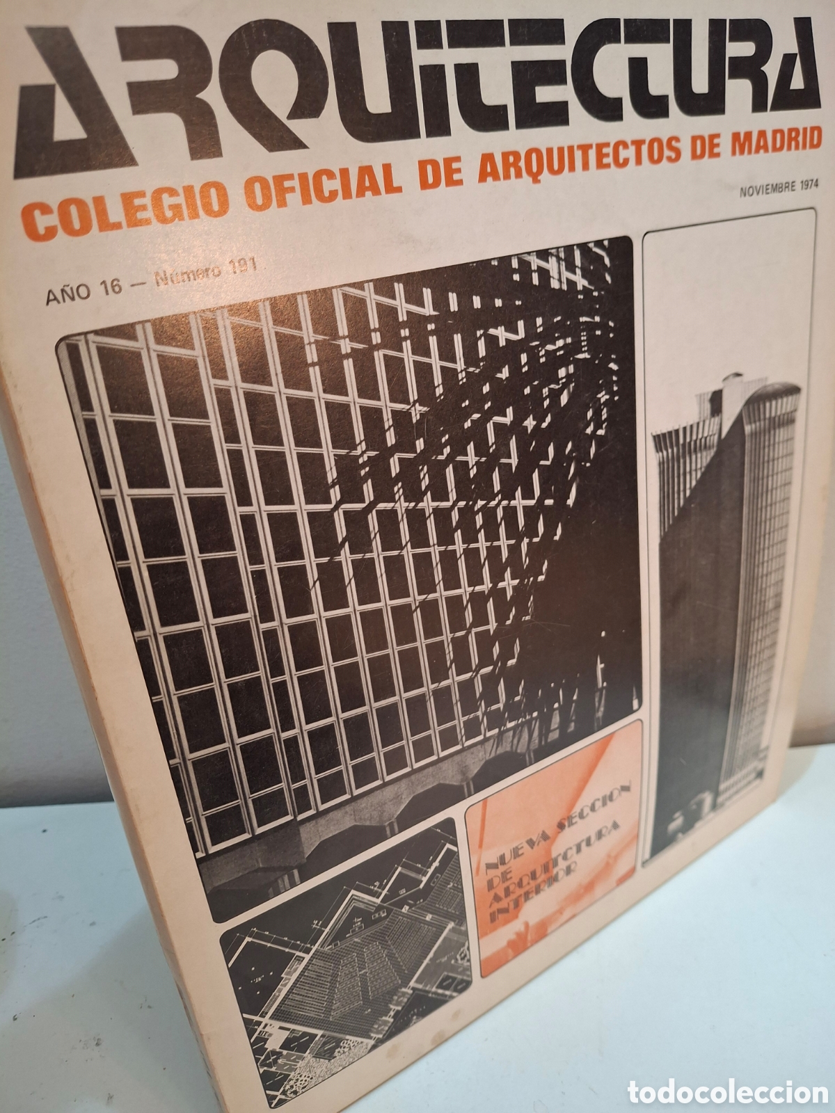 Libros de segunda mano: REVISTA ARQUITECTURA COAM N&ordm; 191, NUEVA SECCION DE ARQUITECTURA INTERIOR, 1974