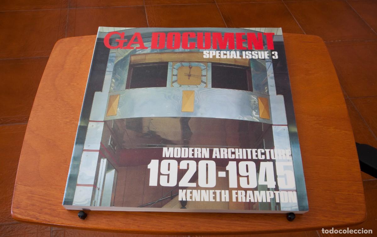 Libros de segunda mano: GA Document Special Issue 3 MODERN ARCHITECTURE 1920-1945 KENNETH FRAMPTON