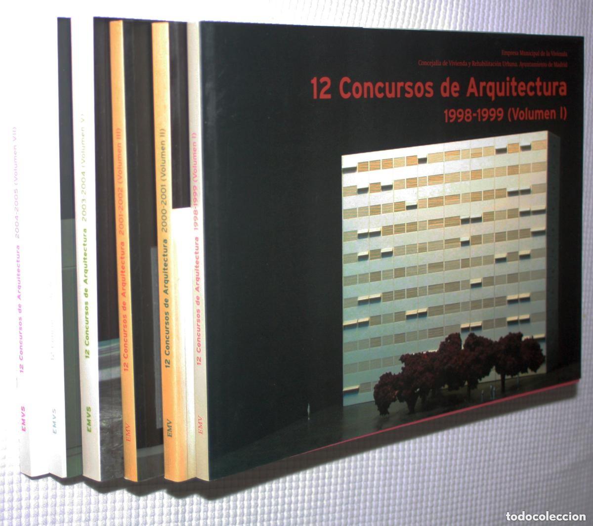 Gebrauchte B&uuml;cher: 12 Concursos de Arquitectura de 1998 a 2005 -VOLUMENES I,II,III,V,VI y VII- (EMV) -ARQUITECTURA-
