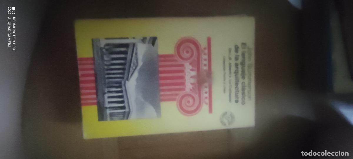 Libros de segunda mano: EL LENGUAJE CLASICO DE LA ARQUITECTURA, JOHN SUMMERSON, GUSTAVO GILI, 1979