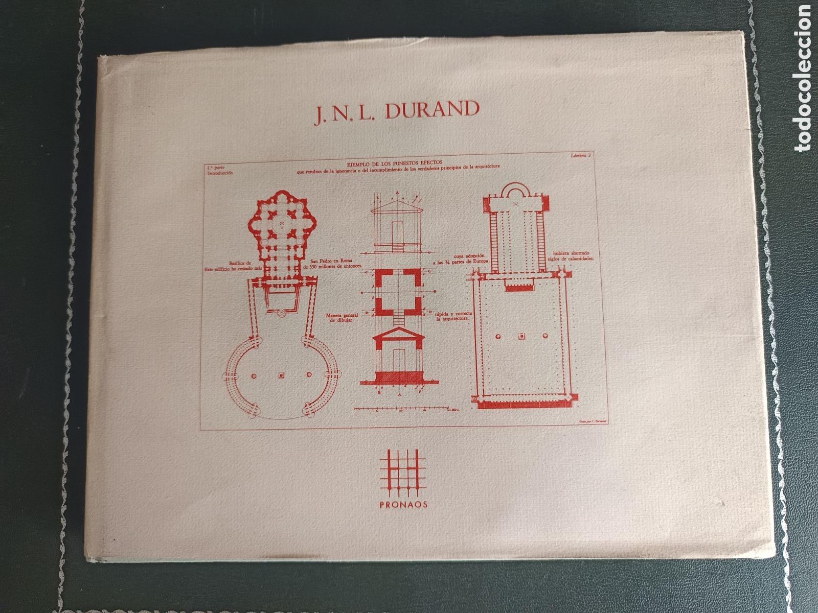 Libros de segunda mano: Tratados de arquitectura s..XIX. JNL. Durand Pr&oacute;logo: R. Moneo