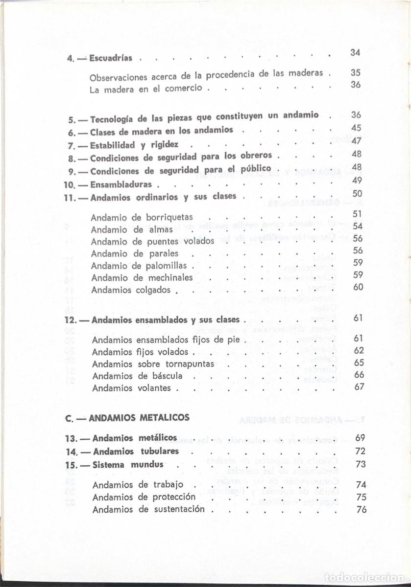 Libros de segunda mano: Andamios, apeos y entibaciones. - Foto 7