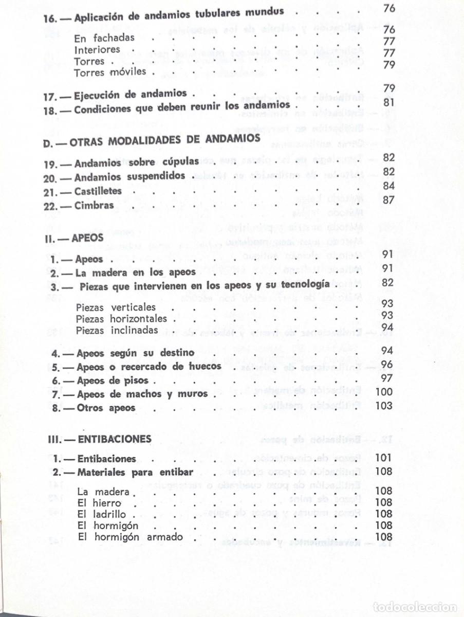 Libros de segunda mano: Andamios, apeos y entibaciones. - Foto 8