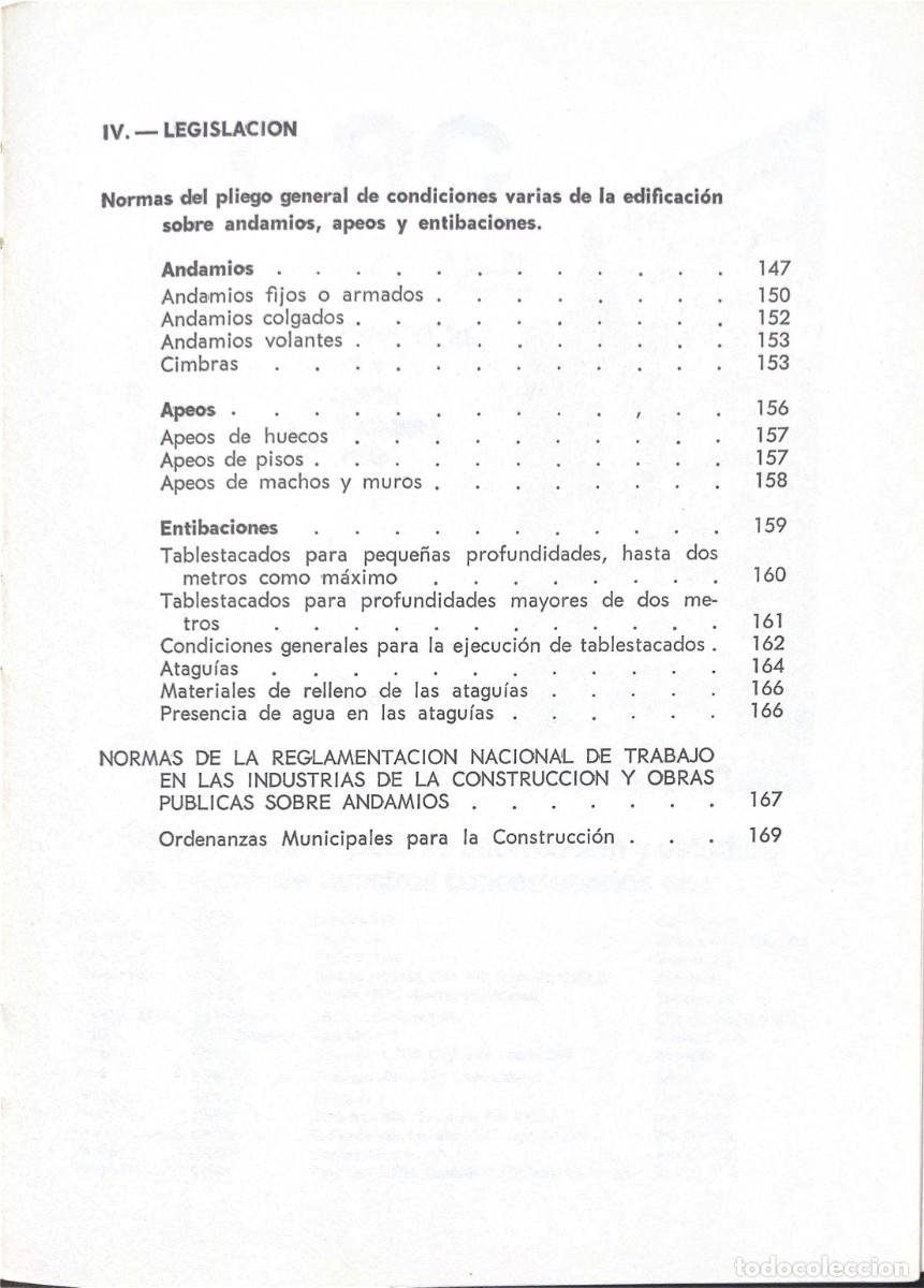 Libros de segunda mano: Andamios, apeos y entibaciones. - Foto 10