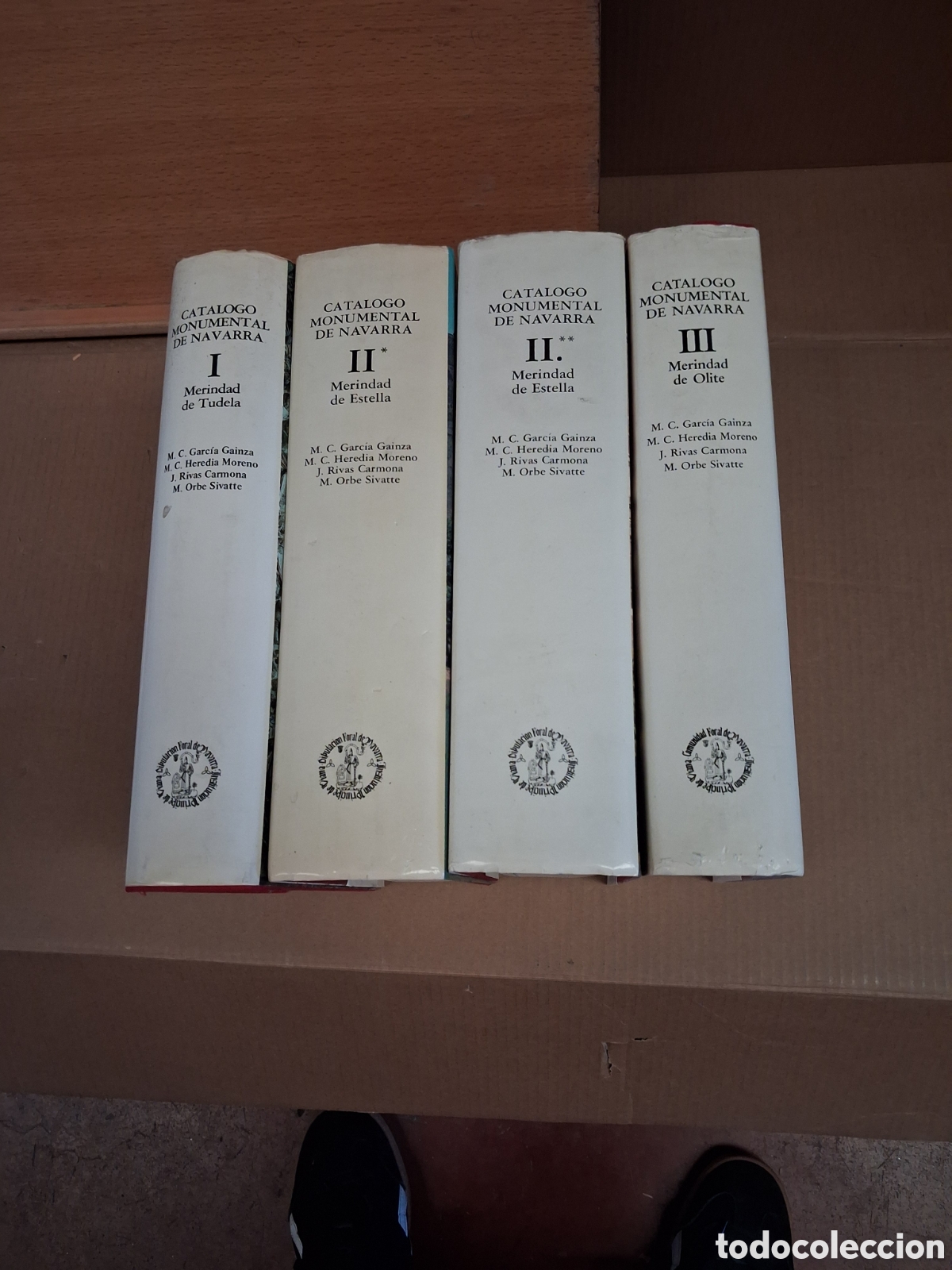 Libros de segunda mano: CATALOGO MONUMELTAL DE NAVARRA. 3 TOMOS 4 VOLUMENES.1980