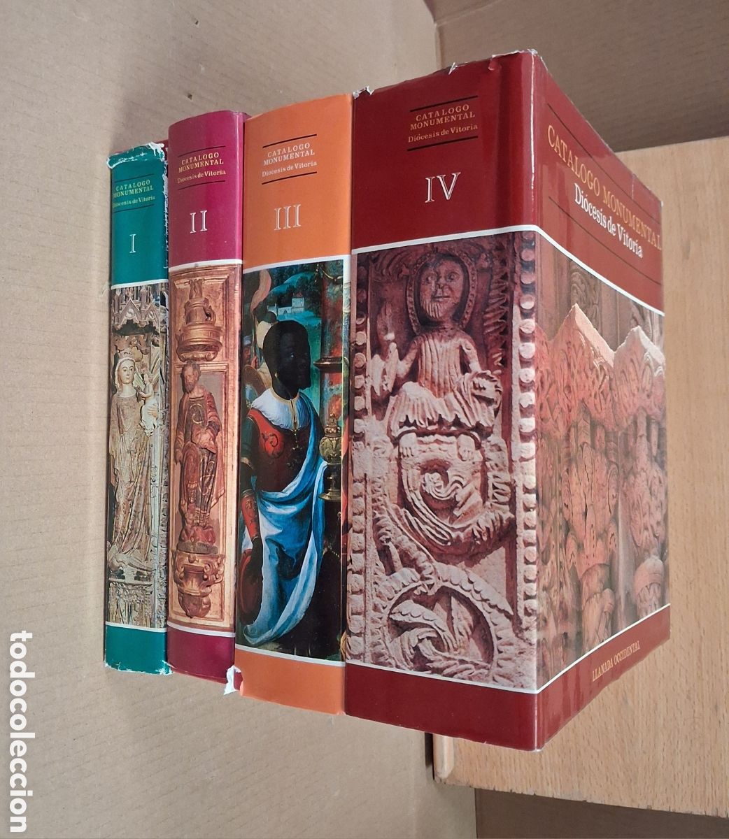 Libros de segunda mano: CATALOGO MONUMENTAL DIOCESIS DE VITORIA. 4 TOMOS. OBISPADO DE VITORIA A&Ntilde;OS 60