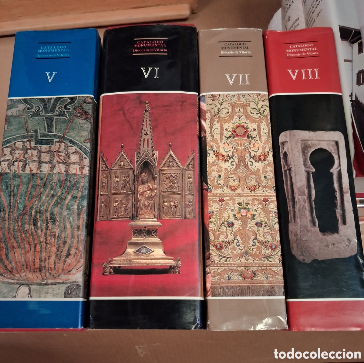 Libros de segunda mano: CATALOGO MONUMENTAL DIOCESIS DE VITORIA. ARZOBISPADO DE VITORIA A&Ntilde;OS 80/90. 4 TOMOS