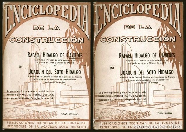Libros de segunda mano: ENCICLOPEDIA DE LA CONSTRUCCION - 2 TOMOS - HIDALGO DE CAVIEDES, R./DEL SOTO HIDALGO, J.- A-AT-1249