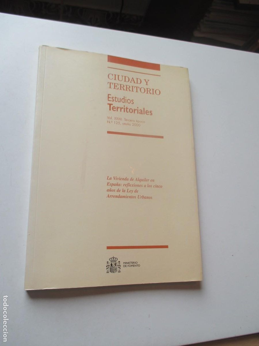 Libros de segunda mano: Ciudad y territorio. Estudios territoriales N&ordm; 125, oto&ntilde;o 2000 W41011