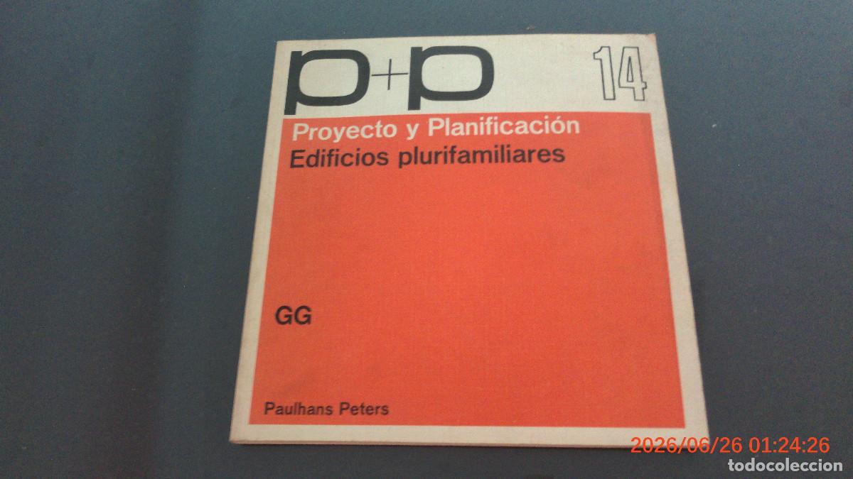 Libros de segunda mano: PROYECTO Y PLANIFICACI&Oacute;N - EDIFICIOS PLURIFAMILIARES - Paulhans Peters 14 GG ARQUITECTURA