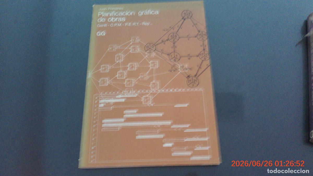 Libros de segunda mano: PLANIFICACI&Oacute;N GR&Aacute;FICA DE OBRAS - JUAN POMARES - GUSTAVO GILI 1977 - ILUSTRADO ARQUITECTURA GG