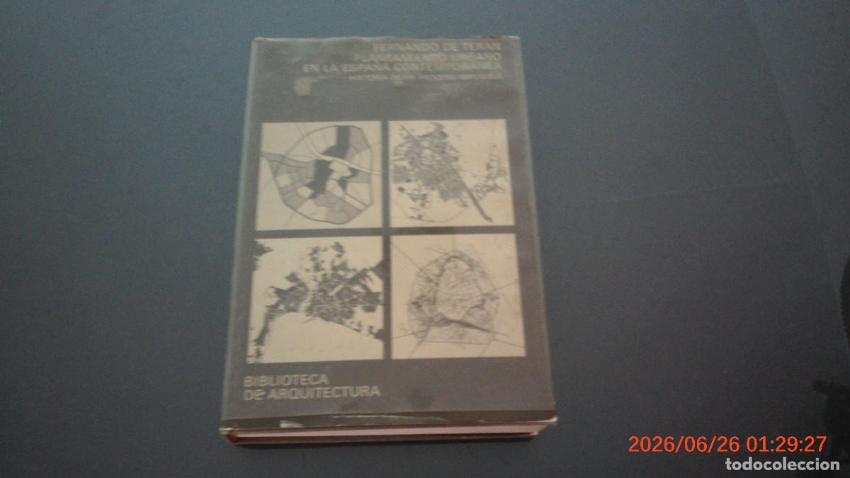 Libros de segunda mano: PLANTEAMIENTO URBANO EN LA ESPA&Ntilde;A CONTEMPOR&Aacute;NEA - BIBLIOTECA DE ARQUITECTURA- FERNANDO DE TER&Aacute;N GG