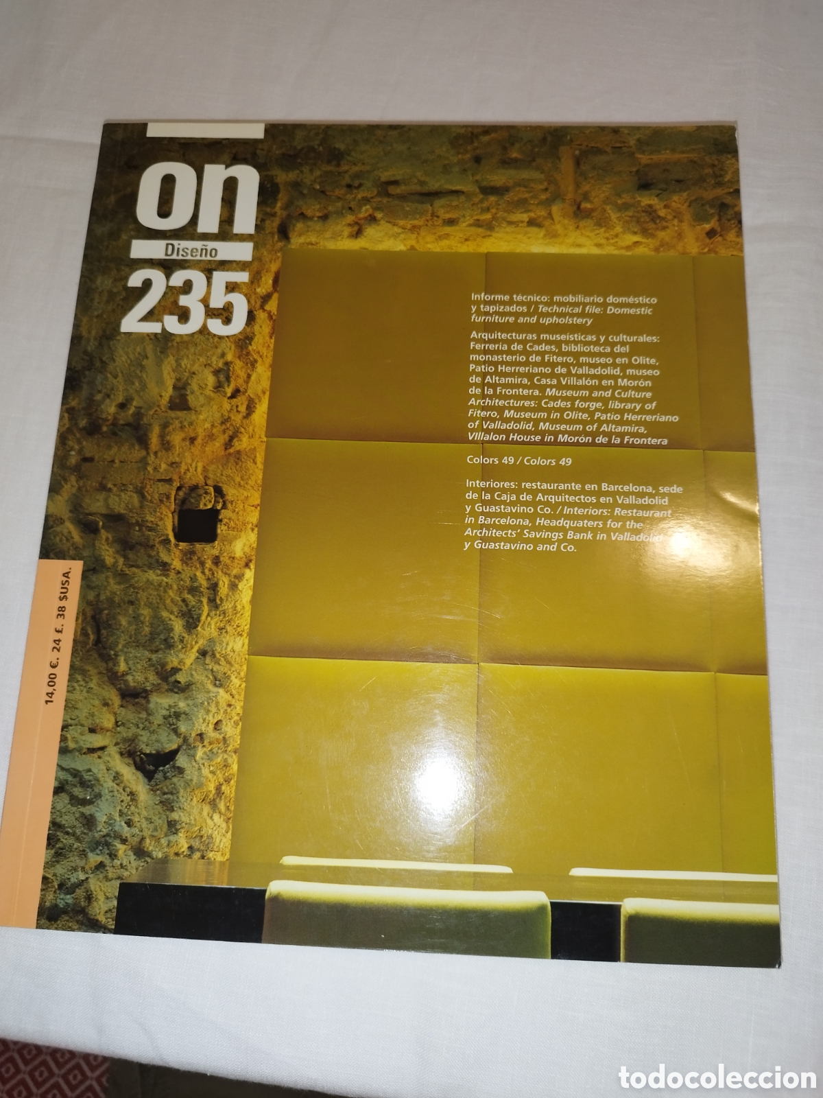 Libros de segunda mano: REVISTA ON DISE&Ntilde;O N.&ordm; 235. 2002 ARQUITECTURA - DISE&Ntilde;O. MUY ILUSTRADO.