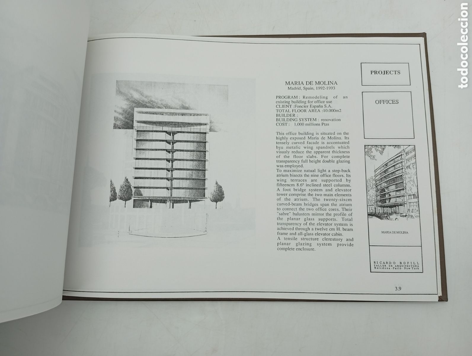 Libros de segunda mano: RARO ejemplar obras planos de Ricardo Bofill - Foto 5