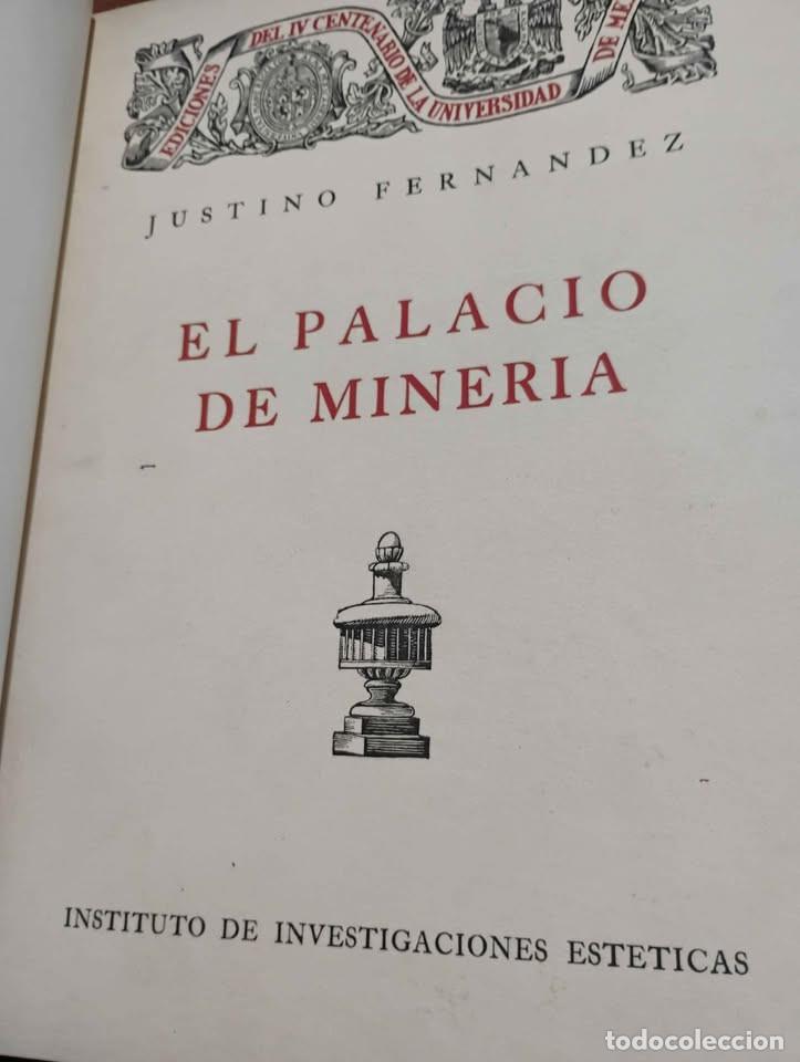 Libros de segunda mano: EL Palacio de Miner&iacute;a, Justino Fern&aacute;ndez, 1951
