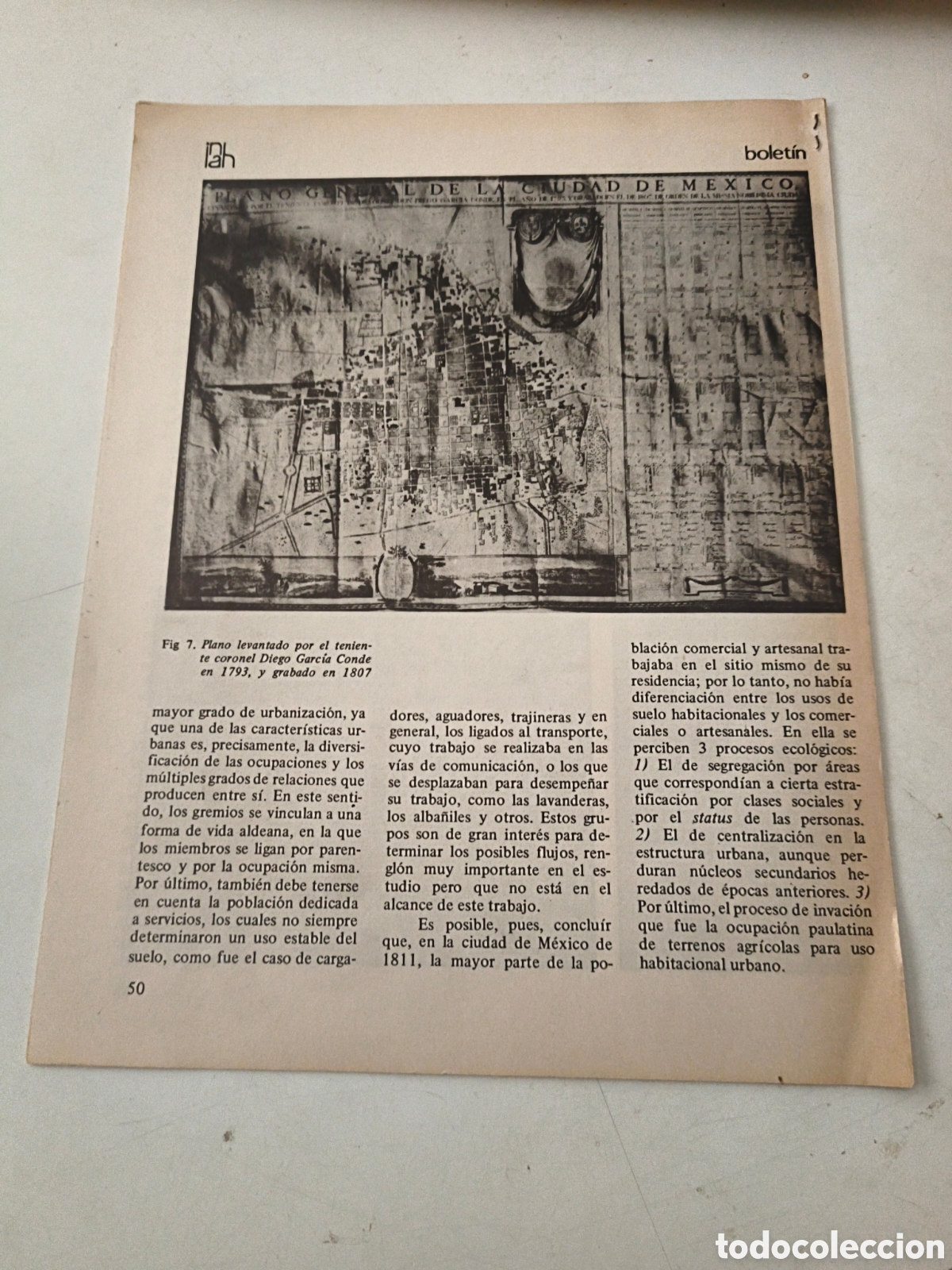 Libros de segunda mano: La ciudad de M&eacute;xico en 1811. Separata - Foto 2
