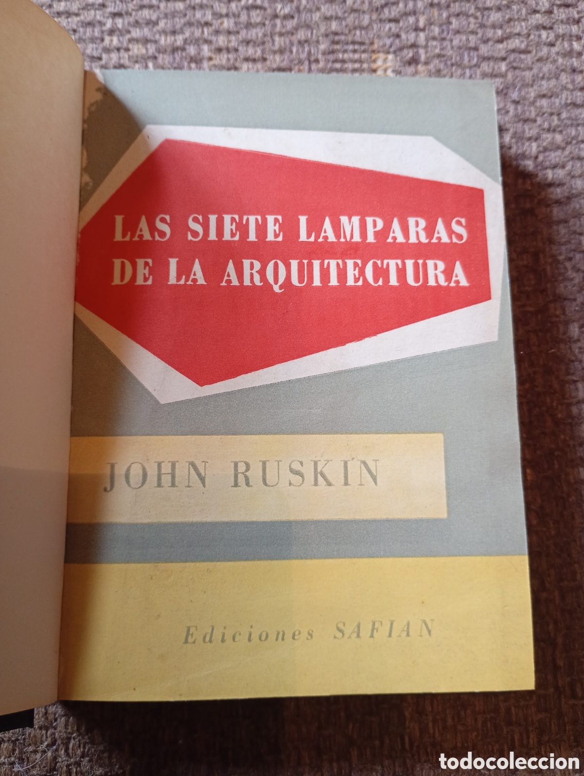 Libros de segunda mano: Las siete l&aacute;mparas de la arquitectura