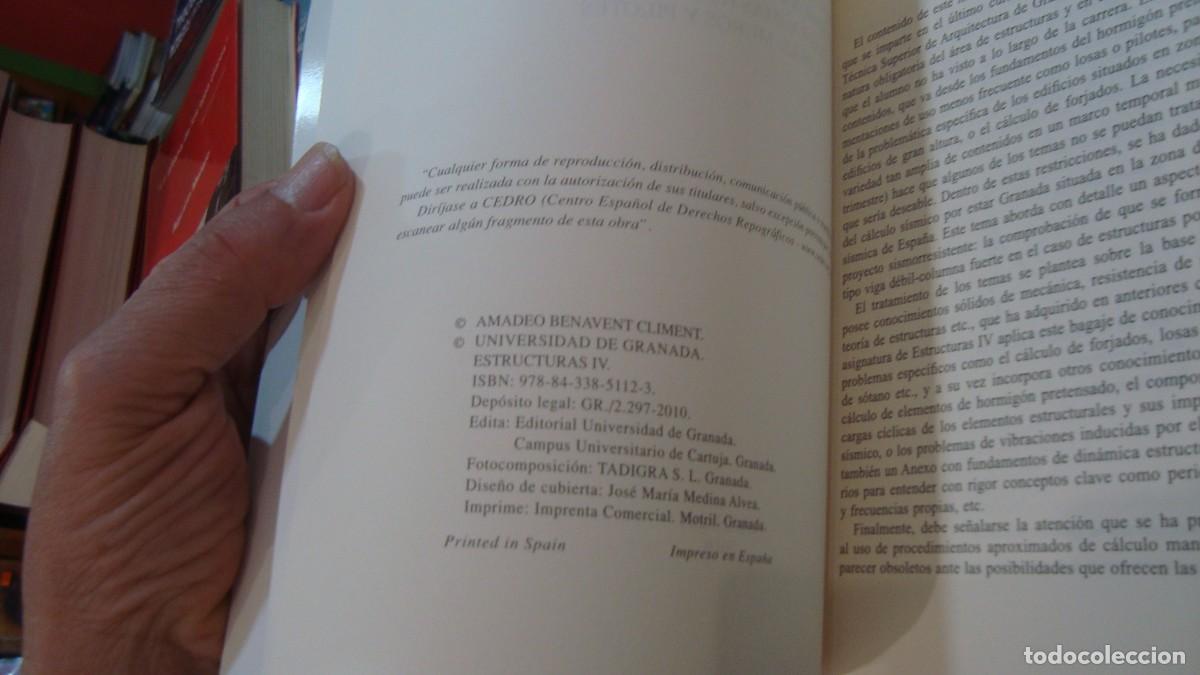 Libros de segunda mano: ESTRUCTURAS IV - BENAVENT CLIMENT, AMADEO - Foto 2