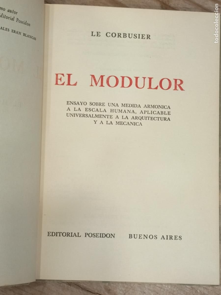 Libros de segunda mano: 1953 - LE CORBUSIER. El Modulor - Foto 2