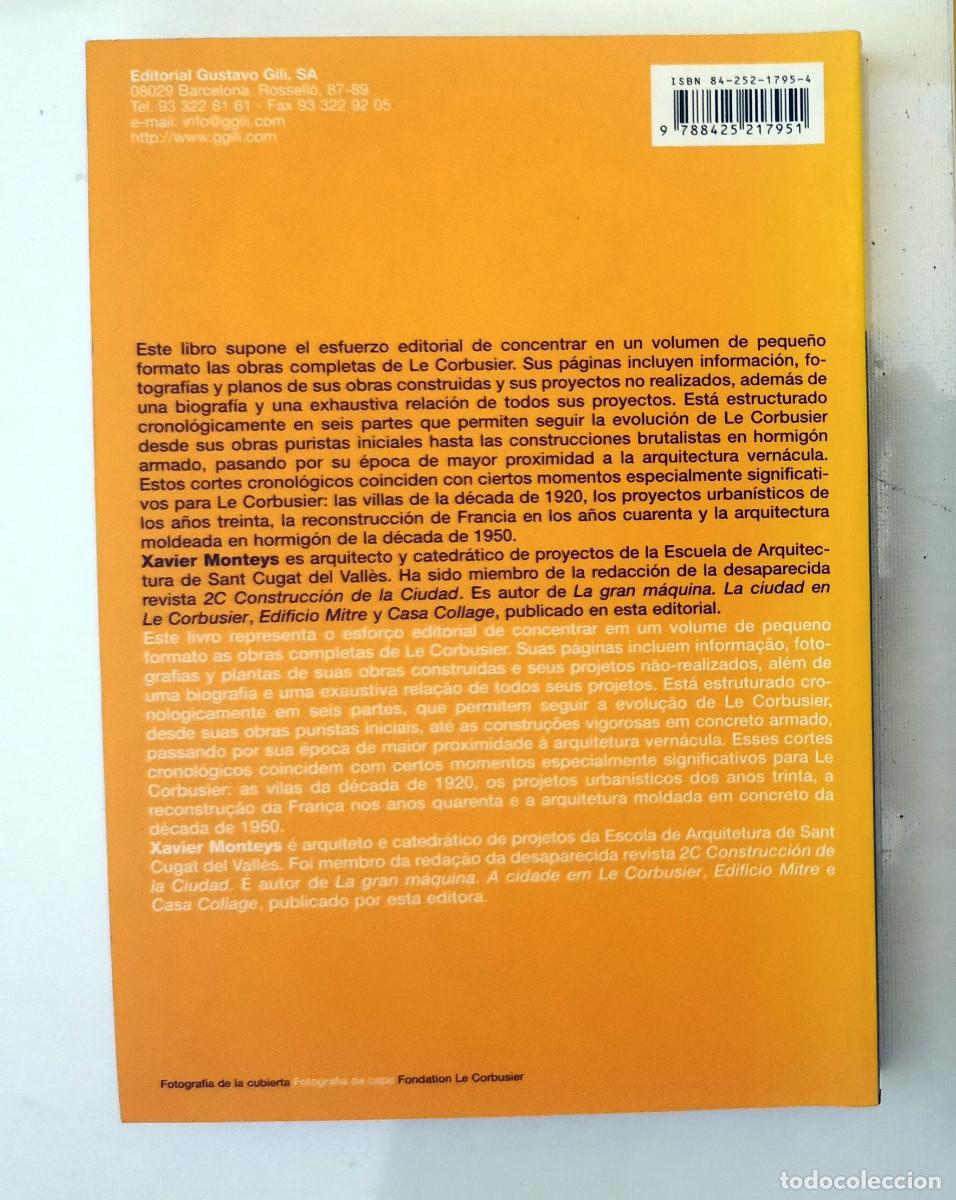 Libros de segunda mano: Le Corbusier: Obras y proyectos Obras e projectos. Xavier Monteys - Foto 2