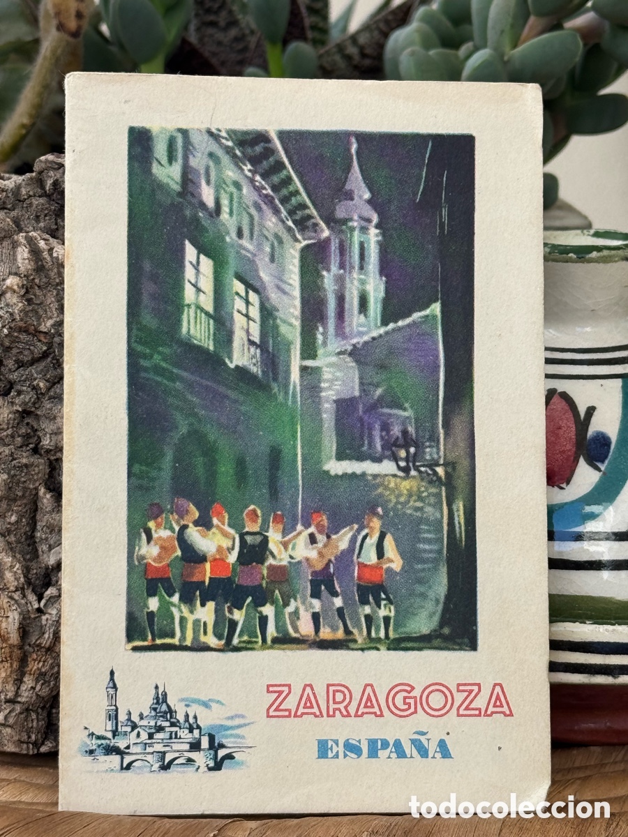 Libros de segunda mano: Gu&iacute;a tur&iacute;stica de Zaragoza con plano desplegable &ndash; Seix & Barral Barcelona 1940