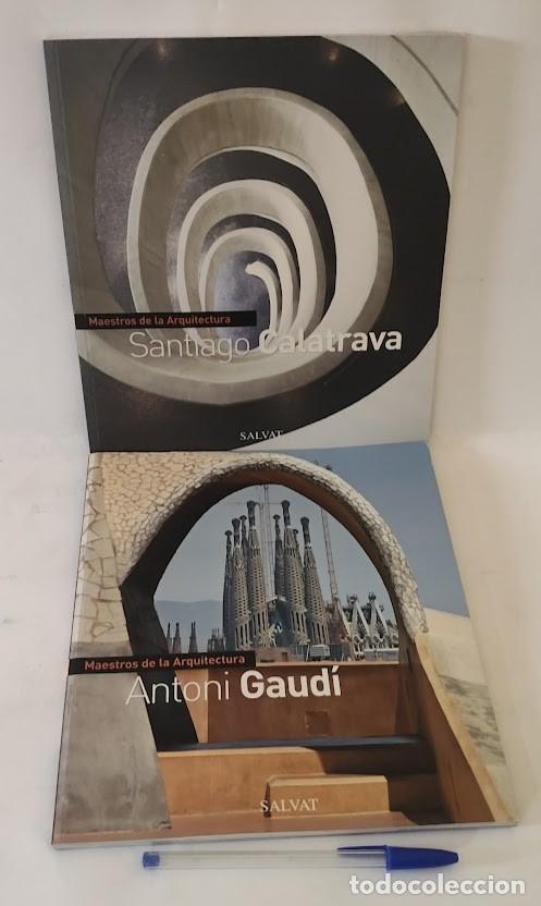 Libros de segunda mano: 2 Maestros de la Arquitectura Salvat - Antoni Gaud&iacute; - Santiago Calatrava - 2011