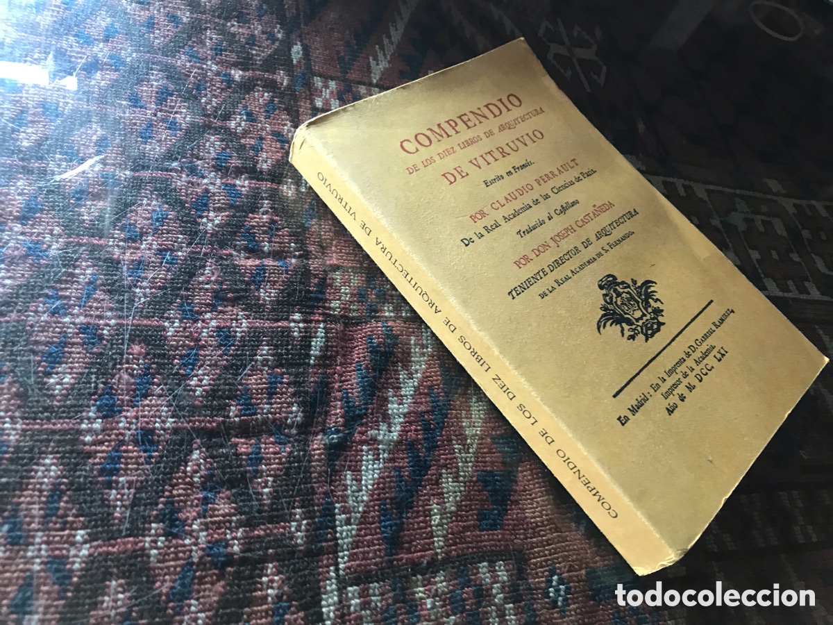 Libros de segunda mano: Compendio de los diez libros de arquitectura de Vitruvio. Facs&iacute;mil