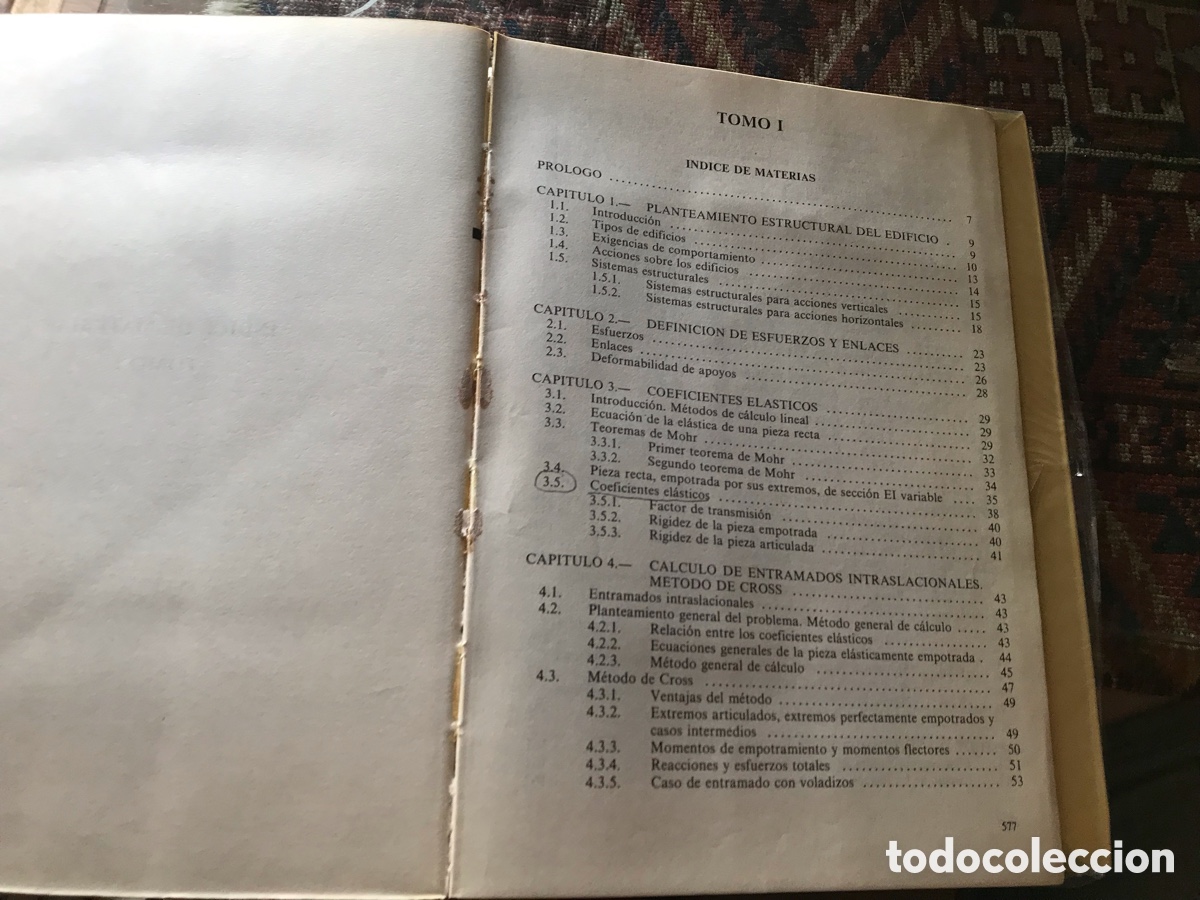 Libros de segunda mano: Proyecto y c&aacute;lculo de estructura de hormig&oacute;n armado para edificios, tomo I. - Foto 4