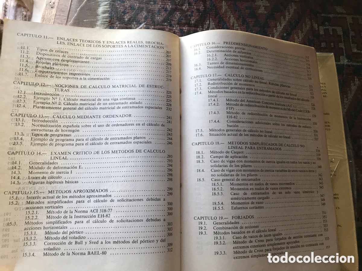 Libros de segunda mano: Proyecto y c&aacute;lculo de estructura de hormig&oacute;n armado para edificios, tomo I. - Foto 6