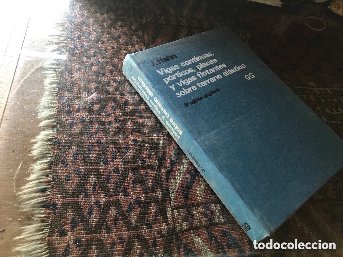 Libros de segunda mano: Vigas, continuas, p&oacute;rticos, placas y vigas, flotantes sobre terreno el&aacute;stico. J. Hahn. GG
