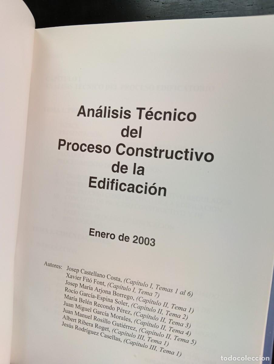 Libros de segunda mano: An&aacute;lisis t&eacute;cnico del proceso constructivo de la edificaci&oacute;n - Foto 3