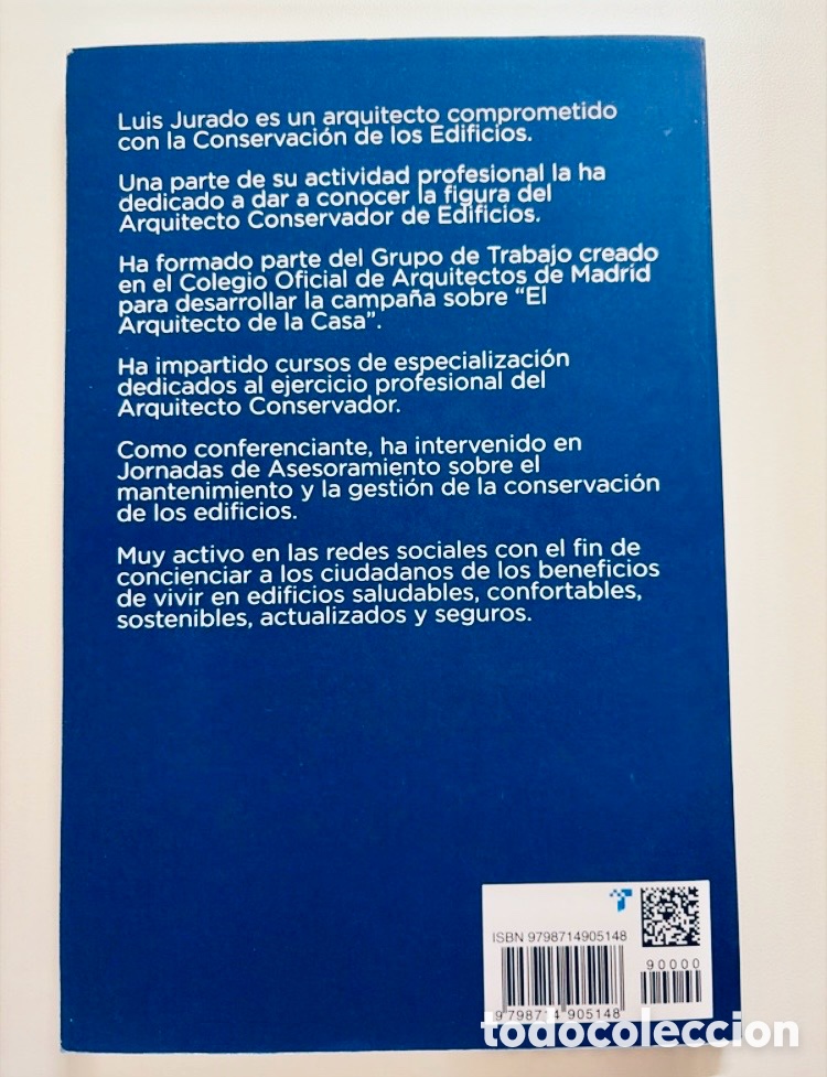Libros de segunda mano: EL ARQUITECTO CONSERVADOR DE EDIFICIOS. LUIS JURADO. - Foto 2