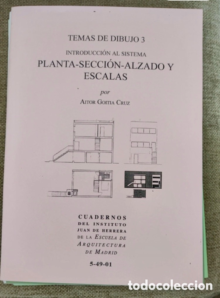 Libros de segunda mano: TEMAS DE DIBUJO 3 INTRODUCCI&Oacute;N AL SISTEMA PLANTA-SECCI&Oacute;N-ALZADO Y ESCALAS.