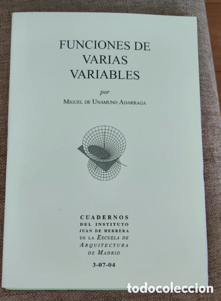 Libros de segunda mano: FUNCIONES DE VARIAS VARIABLES.