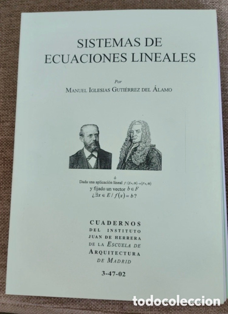 Libros de segunda mano: SISTEMAS DE ECUACIONES LINEALES.