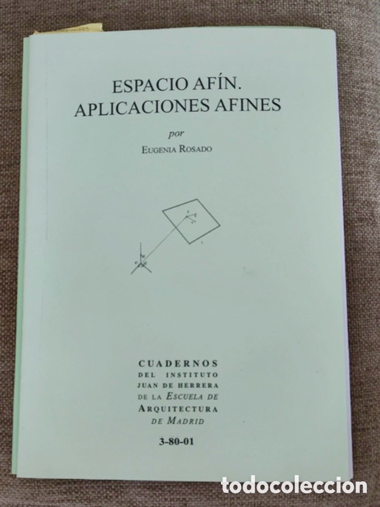 Libros de segunda mano: ESPACIO AF&Iacute;N. APLICACIONES AFINES.